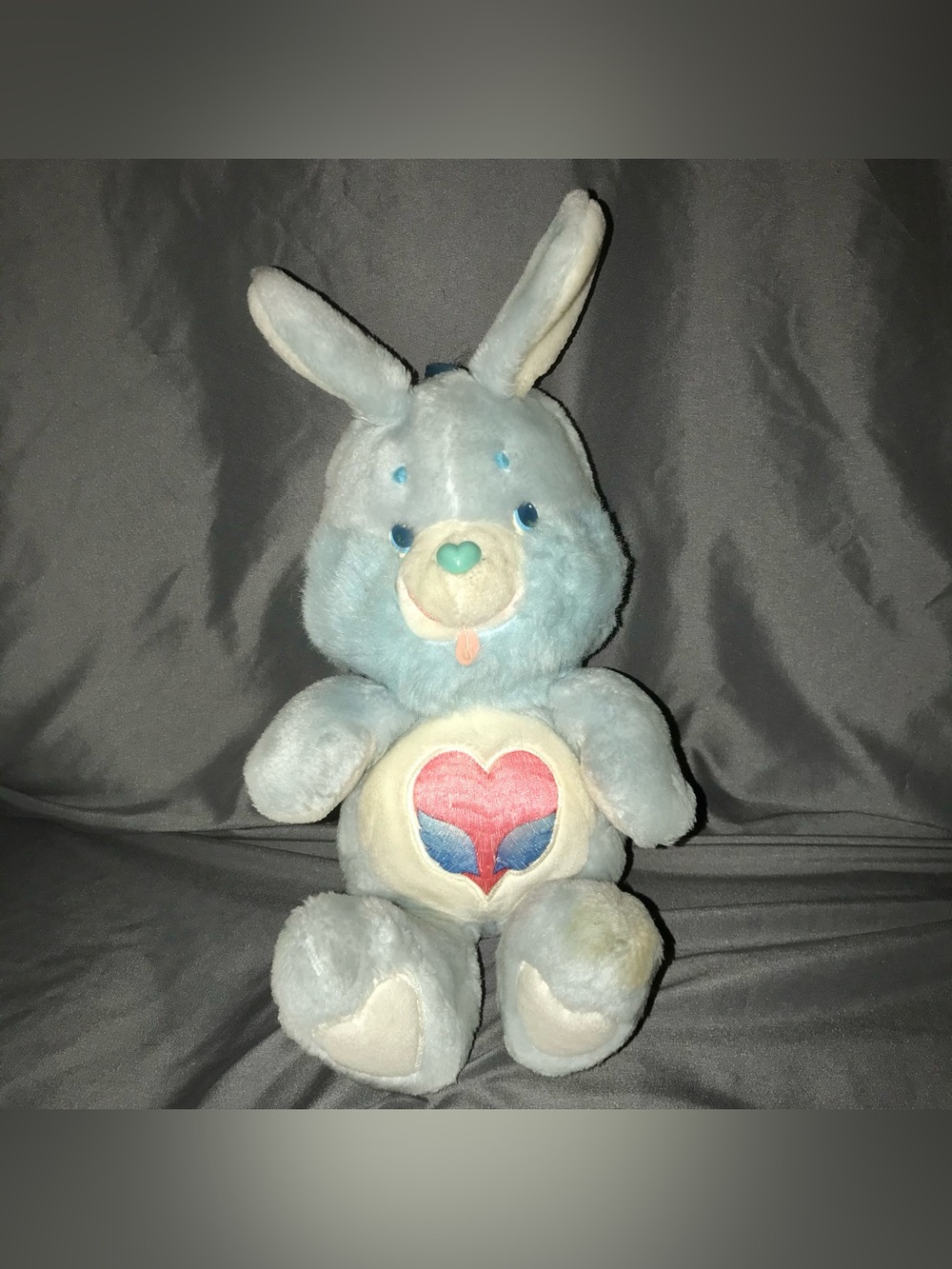 Vintage 1984 Kenner Care Bears cousins swift heart rabbit plush stuffed animal